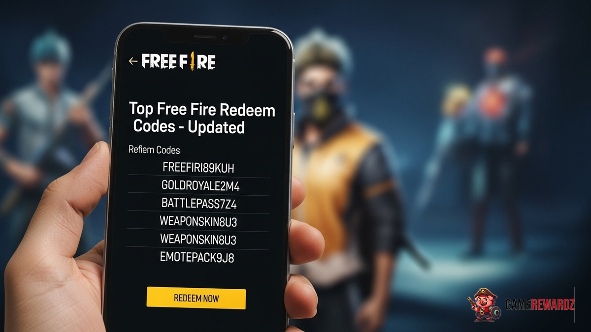 Top Free Fire Redeem Codes Today Updated
